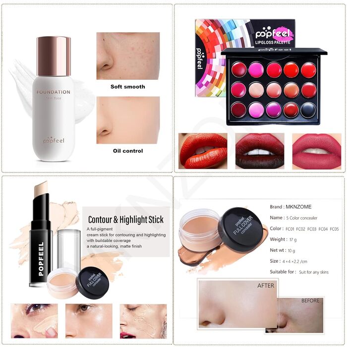 Набір косметики MKNZOME Schminkkoffer (36 предметів)