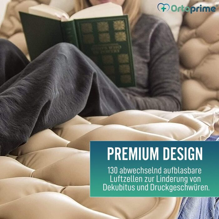 Протипролежневий матрац OrtoPrime зі змінним тиском - 200x90x7 см - Включаючи компресор Silence Comfort - Матрац для ліжок для догляду проти пролежнів