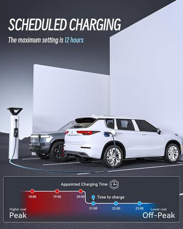 1 Charging Cable Schuko EV Charger 3.68KW, 1 Phase, 5M, Adjustable Current 6-16A Portable Home EVSE Charger for Electric Vehicle SAE J1772, EV Charging Station with Carrying Bag, IP65, 1 Charging Cable Schuko EV Charger 3.68KW, 1 Phase, 5M, Adjustable Cur