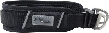 Нашийник для собак, Експедиційна модель, Чорний колір, Розмір 25 мм x 52 см