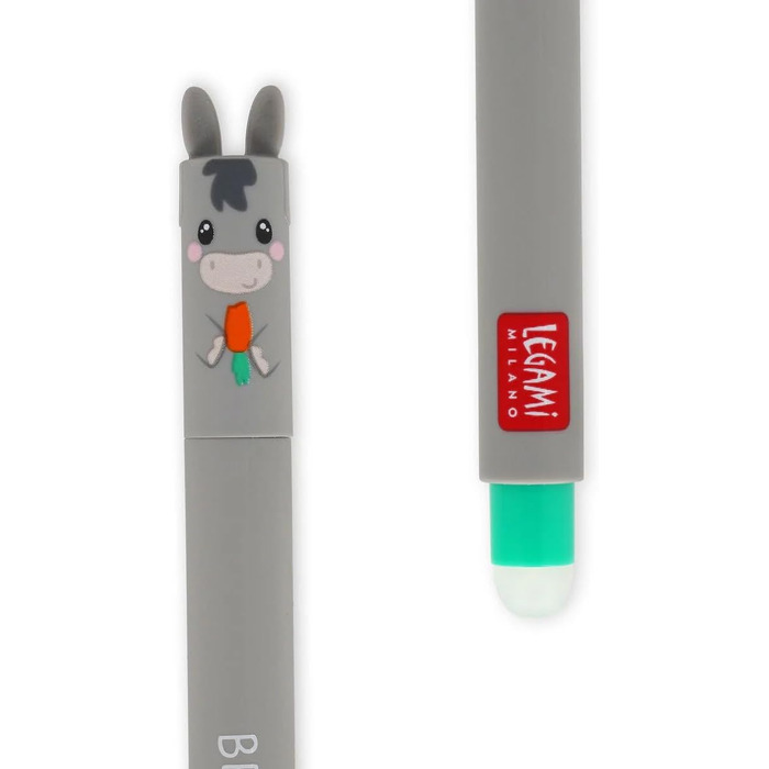 Набір із 7 гелевих ручок LEGAMI із серії Сельський двір та Лускунчик, стирані ручки з термочутливим чорнилом, різні кольори чорнила, стираються без використання паперу, наконечник 0,7 мм