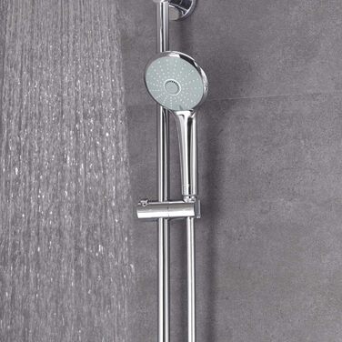 Душовий набір GROHE Vitalio Joy 260 без змішувача, економний (8 л/хв), з верхнім душем (3 режими струменя) та штангою 74 см, хром, 27421002, Ø 260 мм