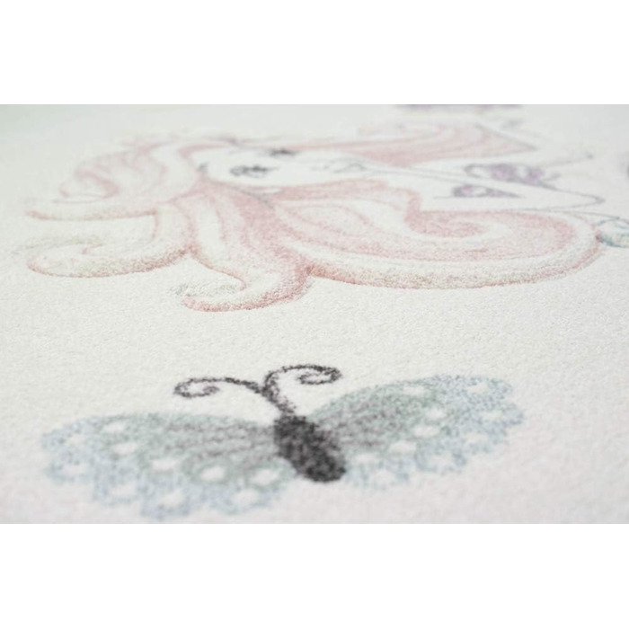 Дитячий килимок ігровий килимок дитячий килимок русалка принцеса пастельно-рожевий розмір 160х230 см