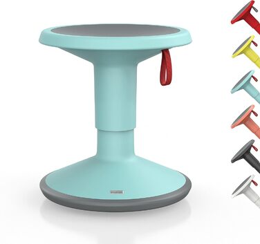 Ергономічний стілець з поворотним ефектом - регульований по висоті - стілець з неслизькою основою та захистом від перекидання - оф