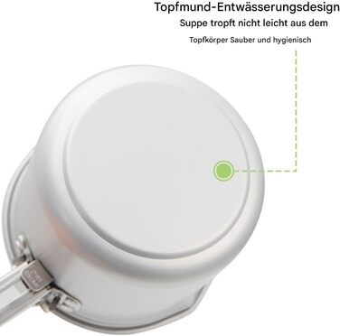 Складаний горщик для кемпінгу 770 мл, горщик для пікніка, відкритий горщик для приготування їжі, чашка з нержавіючої сталі, алюмінієвий корпус, дизайн, антипригарний, одна порція, кемпінг, приготування їжі, походи, барбекю, пригоди та подорожі