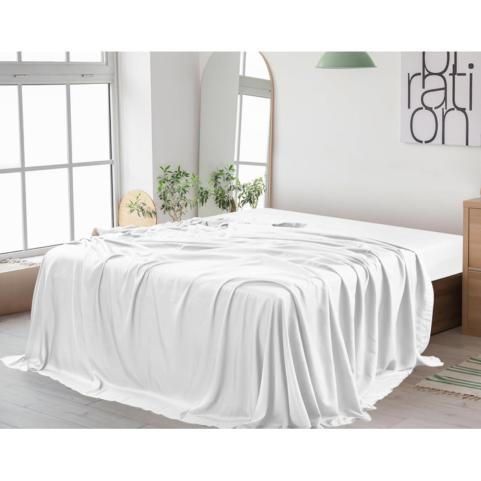 Постільна білизна Utopia - Простирадло без гумки - Простирадло 225 х 255см - Простирадло 135х190см - Плоске простирадло м'яка мато