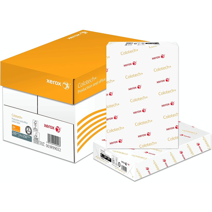 Папір Xerox Colotech Premium, 220 г/кв. м, A4, 250 аркушів, білий