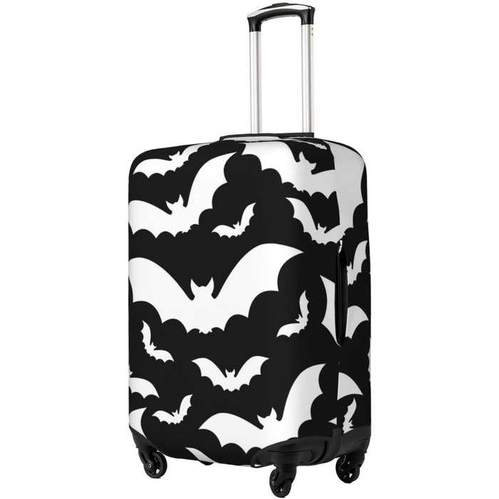 Чохол для валізи на Хелловін з літаючими кажанами, міцний, для туристичних сумок, 45.7 - 81.3 см, розмір M, поліестер
