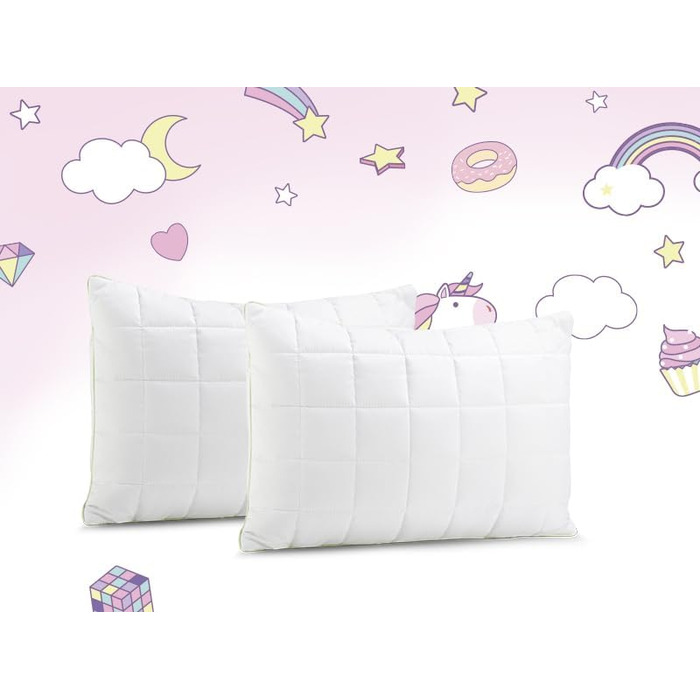 Дитяча подушка Vitapur 40x60 з піни з пам'яттю - Ергономічна дитяча подушка для спокійного сну - Гіпоалергенна подушка для алергік