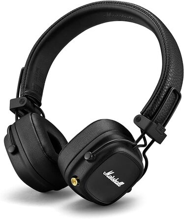 Навушники Marshall Major IV On Ear Bluetooth, бездротові навушники, складні, 80 годин бездротової роботи від акумулятора - чорний