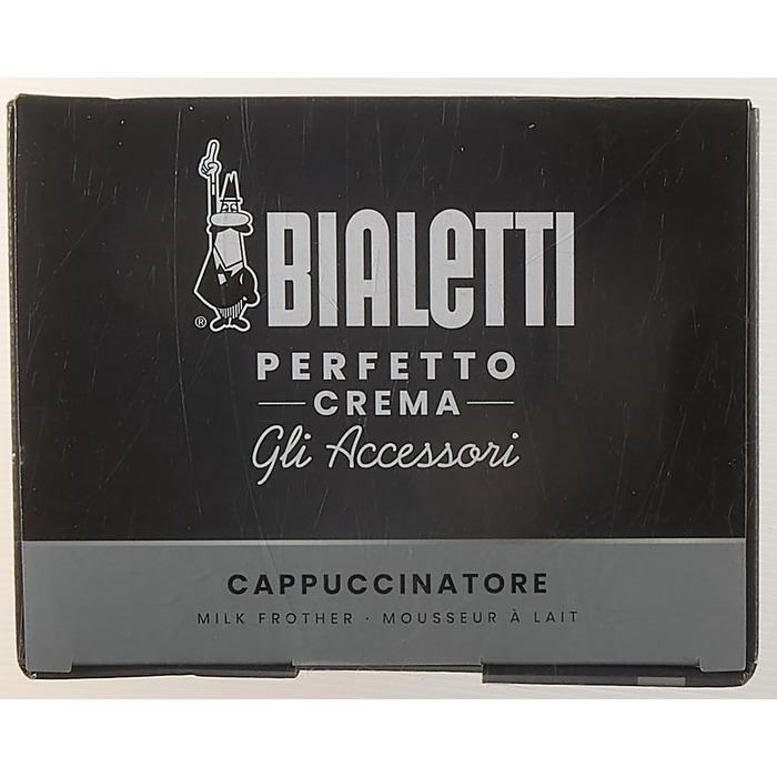 Ємність 240 мл, 500 Вт, 1 чашка Нержавіюча сталь, сріблясто-чорний один розмір срібло, 0004430 Montalatte Elettrico