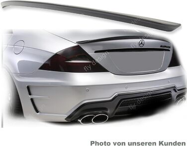 Задній спойлер підходить для Mercedes W219 / C219 CLS, заднє крило, кромка спойлера для тюнінгу автомобіля, пофарбована в колір A-Still, ABS пластик, Obsidian Black 197, 70188