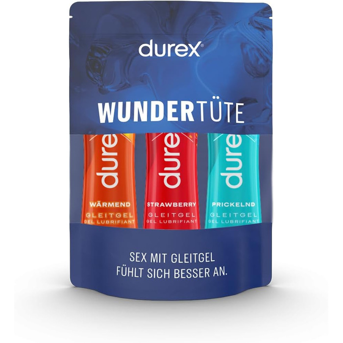 Водний гель-лубрикант Durex Play Mixpack, 3 x 50 мл