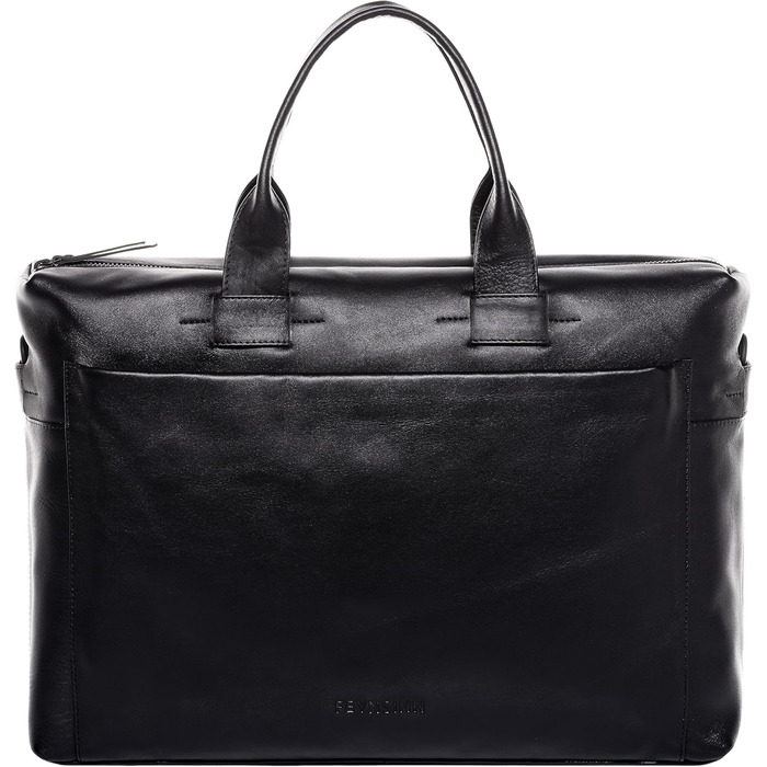 Велика сумка для ноутбука з натуральної шкіри - 15.4-дюймовий ноутбук ділова сумка Troy - сумка через плече портфель з відділенням