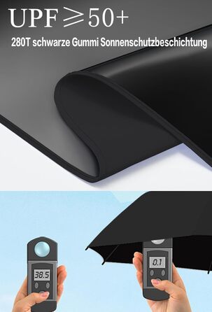 Міні-парасолька Moorrlii Travel для портмоне з чохлом, маленька, компактна, захист від ультрафіолету, сонячного світла, маленька с