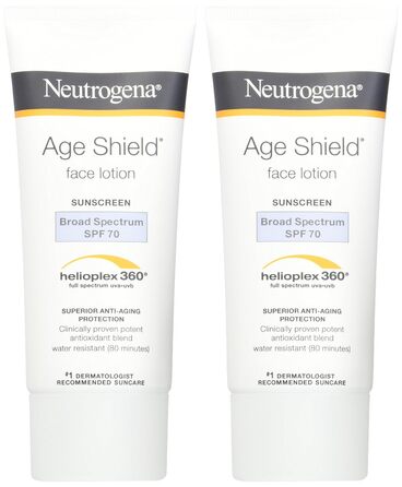 Лосьйон для обличчя Neutrogena Age Shield, SPF 70, 3 унції (упаковка з 2 шт. ) від Neutrogena