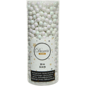 Різдвяна ялинкова прикраса з бісеру білий Kaemingk