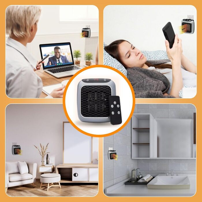 Підключається до мережі обігрівач Instaheat, швидкий нагрів, захист від перегріву та енергоефективний, ідеально підходить для спальні/офісу