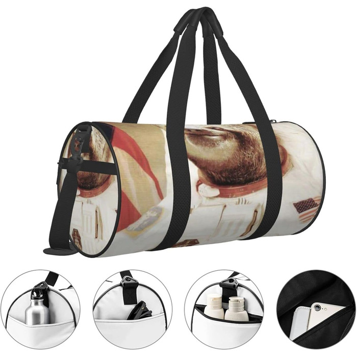 Дорожня сумка-мішок Веселий звіринець спортивна сумка для чоловіків та жінок, ідеальна для подорожей та занять спортом