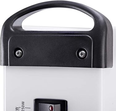 Конвекторний обігрівач TROTEC TCH 18 E Теплова потужність 750 Вт / 1250 Вт / 2000 Вт Електричний радіатор з 3 рівнями нагріву