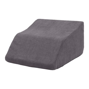 Подушка для підняття ніг, клин для ніг, опора для ніг ергономічна, ортопедично підтримуюча хвилеподібна форма, для важких ніг пінопластова подушка для ніг (1 60 x 45 x 34 см, сіра)