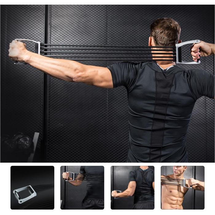 Еспандер для грудей Abaodam, пружинний тренажер, фітнес-обладнання, еластичний розвиваючий елемент для грудей