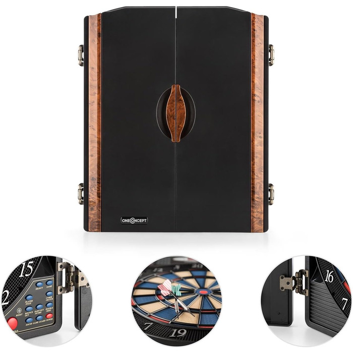 Електронний дартс-машина, мішень для дартсу, електронний дартс, дартс-машина з ігровим комп&39ютером, 38 різних ігор, 211 варіацій гри, до 16 гравців, віртуальний суперник, імітація дерева