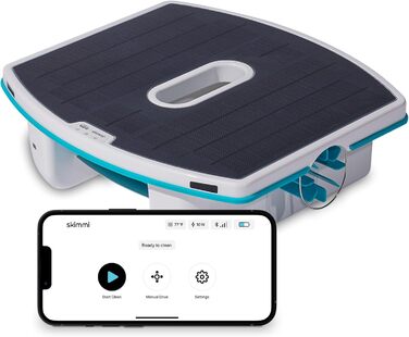 Автоматичний скімер для басейну Dolphin Skimmi з Bluetooth очищення поверхні води за допомогою інтелектуальних датчиків, зарядка від сонячної батареї