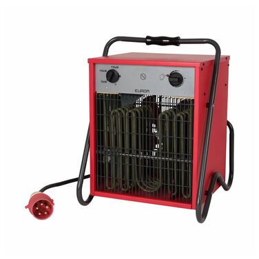 Електричний вентилятор-обігрівач Eurom 15 000 Вт, з кабелем, 400 В 332711 (Вентилятор-обігрівач, обігрівач гаража, обігрівач майстерні, електричний обігрівач) Потужність 15 000 Вт / Потужність двигуна 95 Вт / Рівні потужності 3