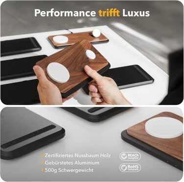 Зарядна станція 3 в 1 Wood Magsafe Charger Індуктивна зарядна станція для iPhone, Apple Watch, Air Pods з адаптером живлення 45W W