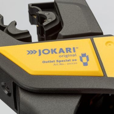 Спеціальні кліщі для зняття ізоляції JOKARI original Abisolierzange Outlet Special 20 для створення віконного розрізу в кабелі, арт. 20220