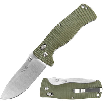Ніж Ganzo G720 Колір рукоятки зелений - Довжина клинка 9 см - Механізм замикання G-Lock - Сталь клинка нержавіюча сталь 440C