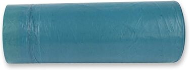 Сміттєві пакети HygoClean 150x120 л зі шнурком, стійкі до розриву сині сміттєві пакети з переробленого LDPE, надзвичайно міцні сміттєві пакети приблизно 45 мкм, сині пакети 100 x 70 см для сміттєвих баків, 150 великих пакетів для листя в рулоні (ука, упак