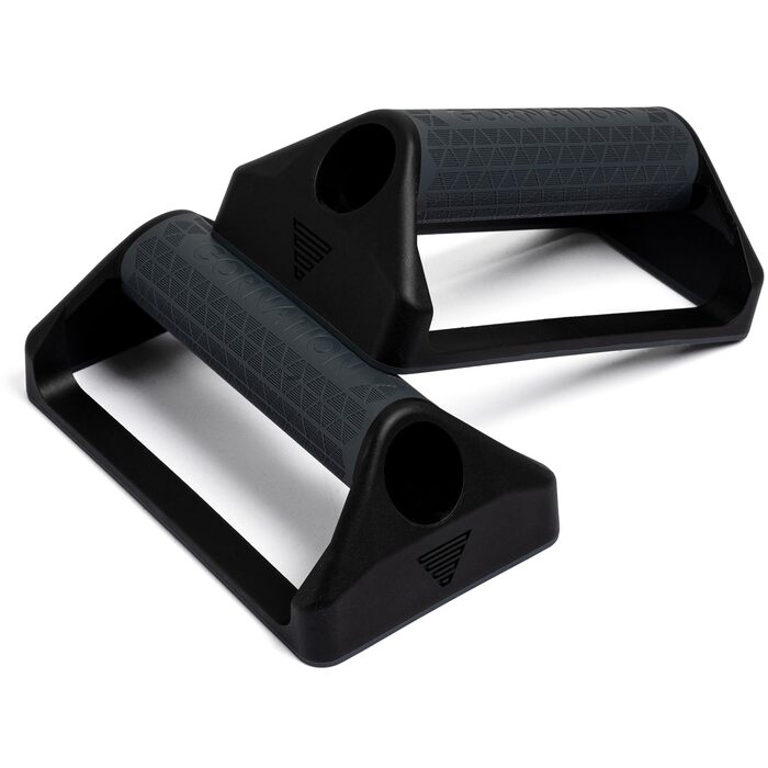 Ручки для віджимань GORNATION, перекладина для віджимань із силіконовою ручкою та нековзною гумовою основою, легка та портативна, обладнання для калістеніки для дому, ручки для стійки на руках, тренування вдома та на свіжому повітрі, темно-сіра