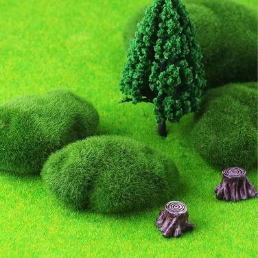 Кульковий мох, кульки зі штучного моху, штучні мохові камені, кульки із зеленого моху, консервований мох, консервований мох для квіткових композицій, саду, тераріумів і ремесел, 10 шт.