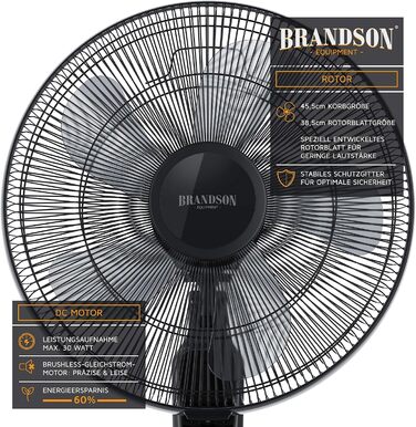 Вентилятор на підставці DC Silent з пультом дистанційного керування дисплей - мобільний вентилятор безшумний, 24 швидкості - колив