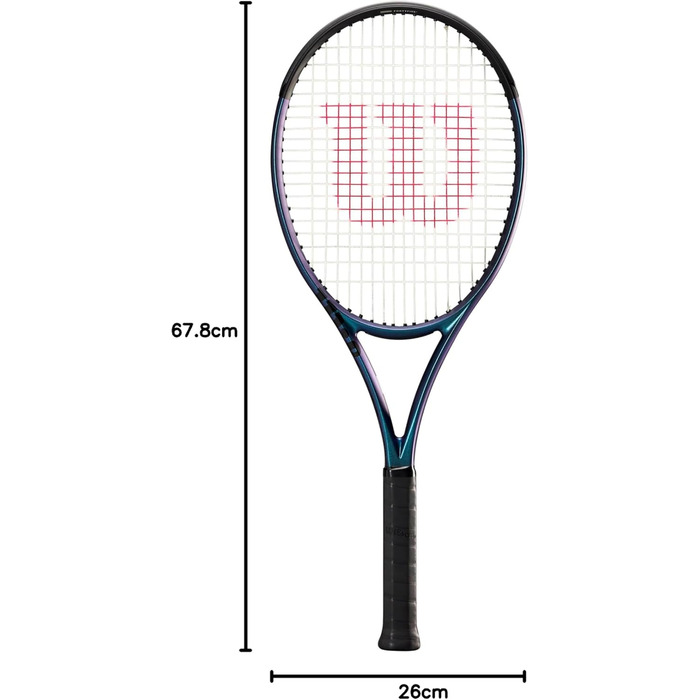 Тенісна ракетка Wilson Ultra 100UL v4, для чоловіків та жінок, різнокольорова (багатокольорова)