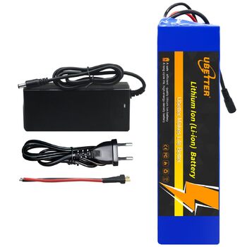 Акумулятор для електровелосипеда та електросамоката 36V/48V, акумулятор для електричного велосипеда 8AH/10AH/14AH/20AH з комплектом зарядного пристрою 2A для електричного велосипеда/самоката/мотора потужністю 0-1400 Вт 36V 10AH із зарядним пристроєм