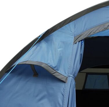 Намет Cetona 4 особи 170 см Купольний намет Вітальня Бічний вхід Висота над головою Водонепроникний 3000 мм Синій сірий