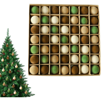 Набір із 49 оксамитових різдвяних кульок Generisch