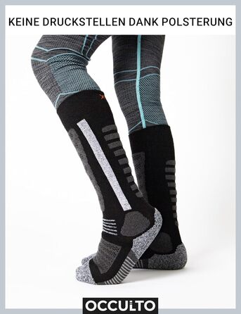 Дитячі лижні шкарпетки Occulto, 2 шт. (модель Charlie), 27-30, рожево-чорні