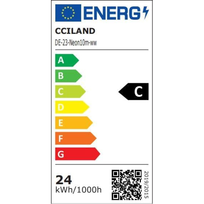 Світлодіодна стрічка CCILAND 10 м, неонова стрічка 24 В з можливістю затемнення 2700k, силіконова гнучка світлодіодна стрічка водонепроникна для домашньої кухні Внутрішня зовнішня декор своїми руками (теплий білий) 10 м теплий білий