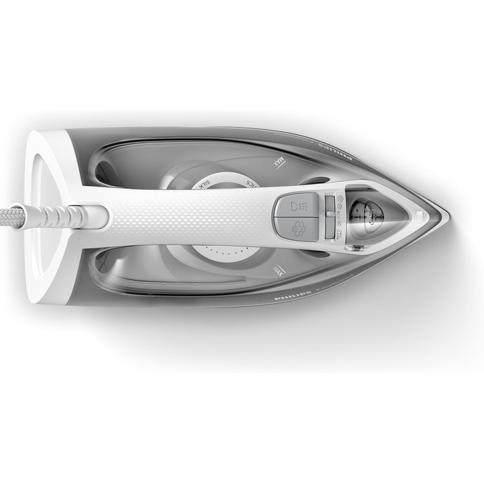 Парова праска Philips EasySpeed - 2 000 Вт, подача пари до 100 г, вертикальна подача пари, резервуар для води 220 мл, система крап