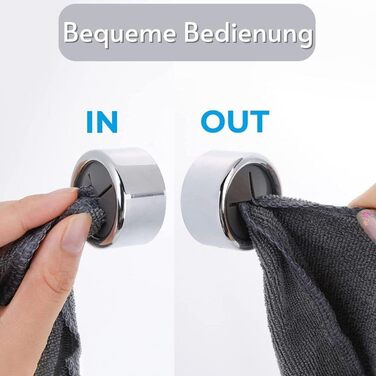 Тримач для чайних рушників Coolon, 3 шт. и Самоклеючий тримач для рушників, сильна в'язкість ABS Гачок для рушників Круглий затиск