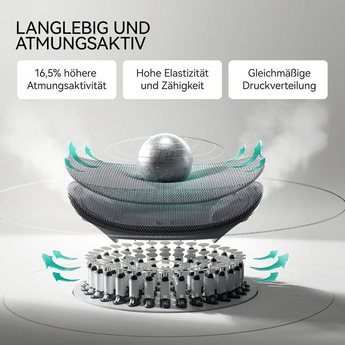 Ергономічне офісне крісло Hbada E3 Pro 3-зонна поперекова підтримка 4D підголівник 6D підлокітники Підставка для ніг Регульована висота Ідеально підходить для домашнього офісу та ігор сірого кольору E3 Pro