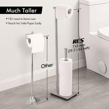 Тримач для туалетного рушника Стоячий тримач для туалетного рушника Тримач для туалетного рушника Нержавіюча сталь SUS304 Тримач д