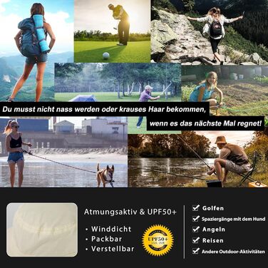 Жіночий сонцезахисний капелюх від бавовни UPF 50 із захистом від сонця та захистом шиї для жінок із широкими полями, складний, бежевий, розмір L