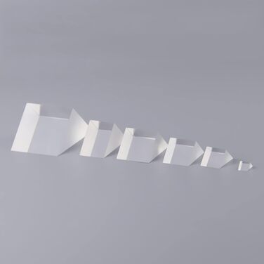 Оптична скляна рефлекторна призма, підходить для точних оптичних інструментів, 10 10 10 мм - 20 20 20 мм, прямокутна призма, 10 10 10 мм (10x10x10 мм)