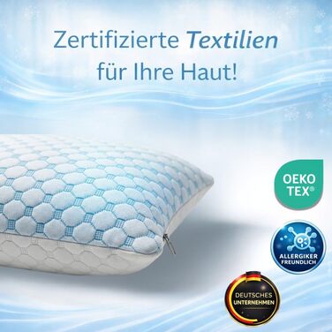 Охолоджувальна подушка 40x80, подушка з піни з ефектом пам&39яті, ергономічна подушка для підтримки шиї, подушка для шиї, подушка 40x80, охолоджувальна подушка, подушка для відновлення, (хмарна подушка Cloudpillo англ.)