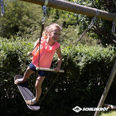 Гойдалка для скейтборду Schildkrt, надзвичайна дерев'яна гойдалка для спритності, рівноваги та координації, протиковзка конструкці